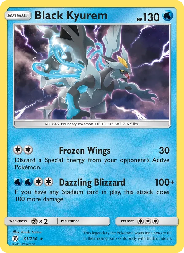 Black Kyurem 61/236 Cosmic Eclipse Pokémon Karte