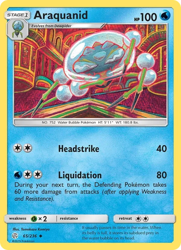 Araquanid 65/236 Cosmic Eclipse Pokémon card