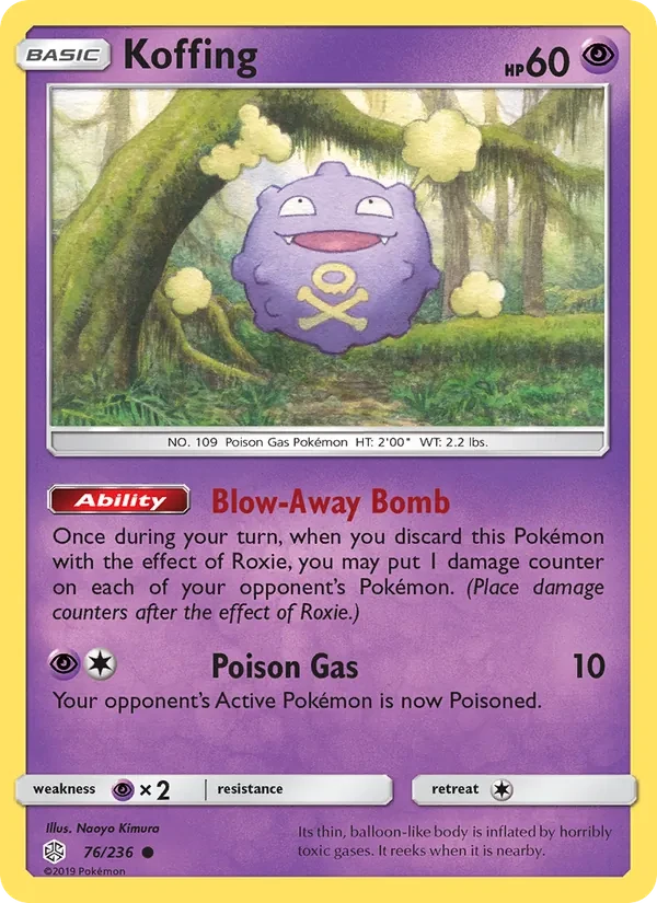 Koffing 76/236 Cosmic Eclipse Pokémon Karte