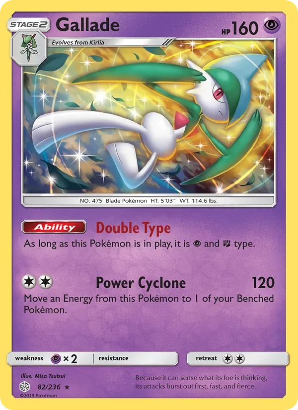 Carta Pokémon Gallade 82/236 Cosmic Eclipse