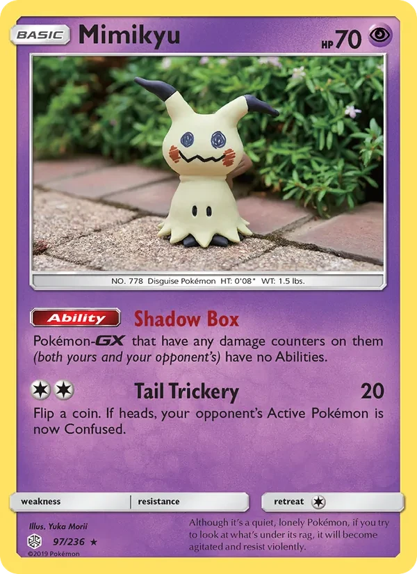 Mimikyu 97/236 Cosmic Eclipse Pokémon kaart