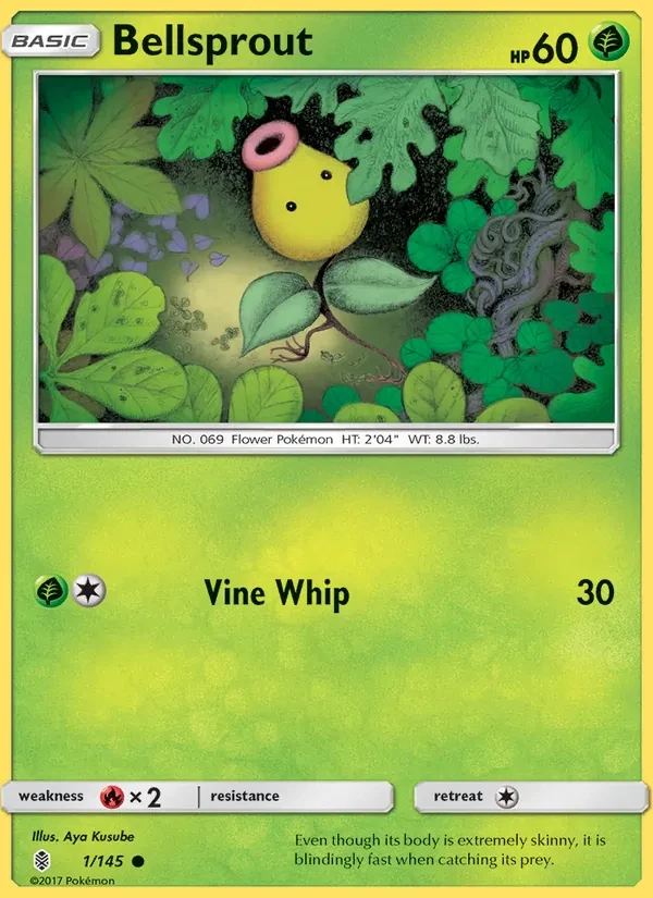 Bellsprout 1/145 Guardians Rising Pokémon card