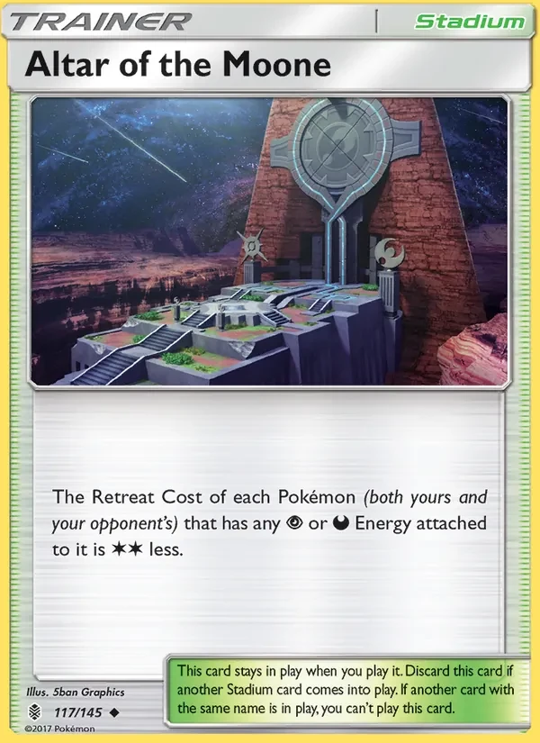 Altar of the Moone 117/145 Guardians Rising Pokémon Karte