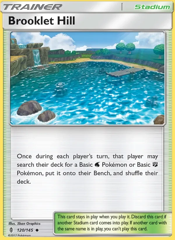 Brooklet Hill 120/145 Guardians Rising Pokémon card
