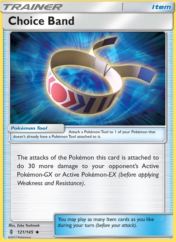 Choice Band 121/145 Guardians Rising Pokémon Karte