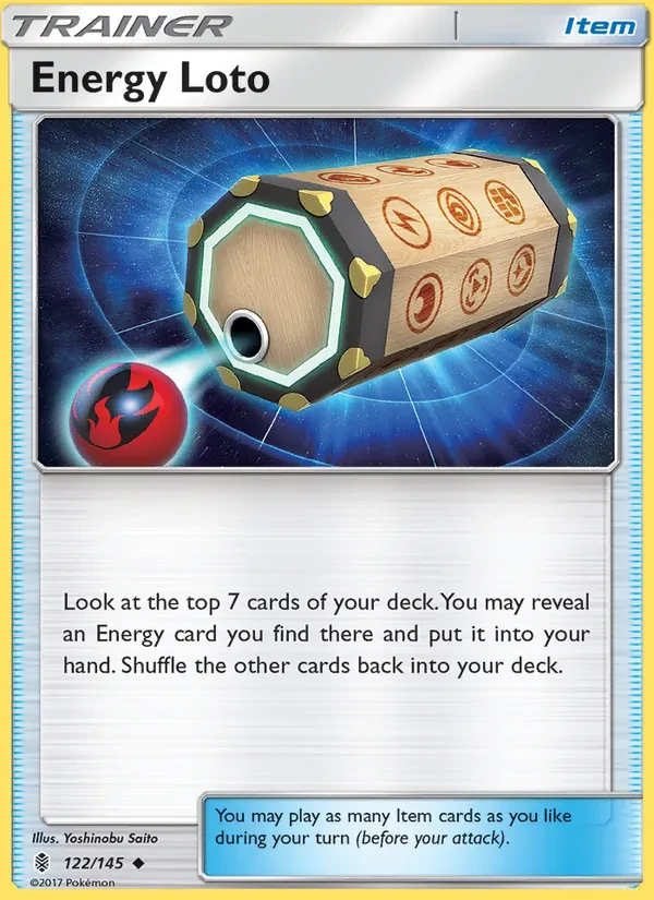 Energy Loto 122/145 Guardians Rising Pokémon Karte