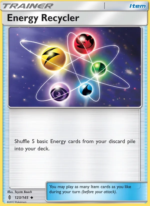 Energy Recycler 123/145 Guardians Rising Pokémon Karte