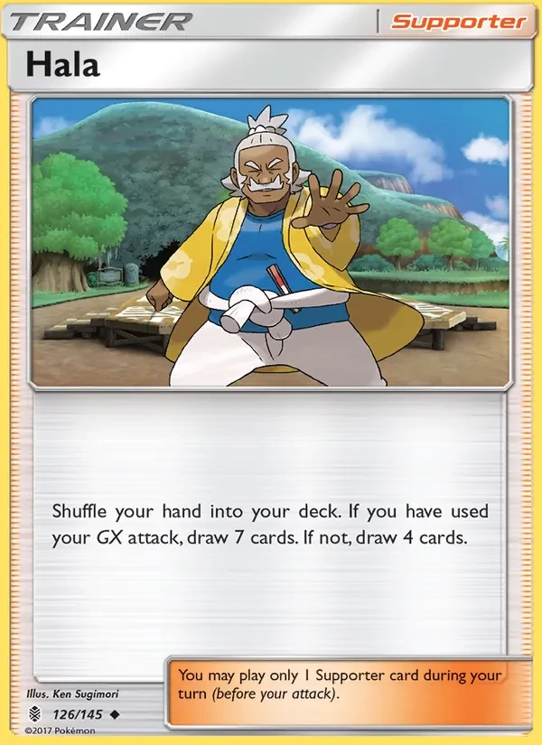 Hala 126/145 Guardians Rising Pokémon card