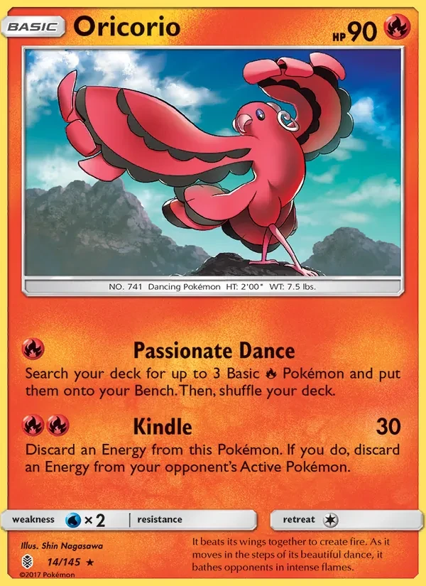 Oricorio 14/145 Guardians Rising Pokémon Karte