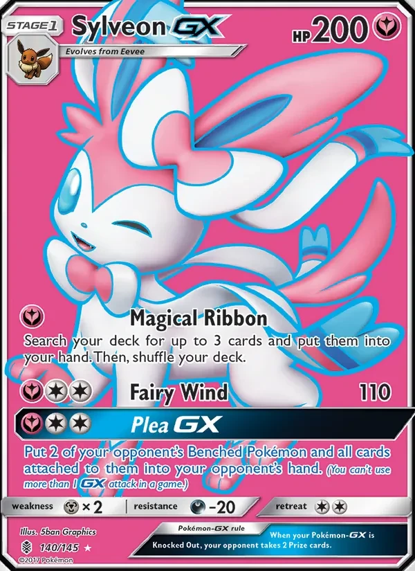 Sylveon GX 140/145 Guardians Rising Pokémon Karte