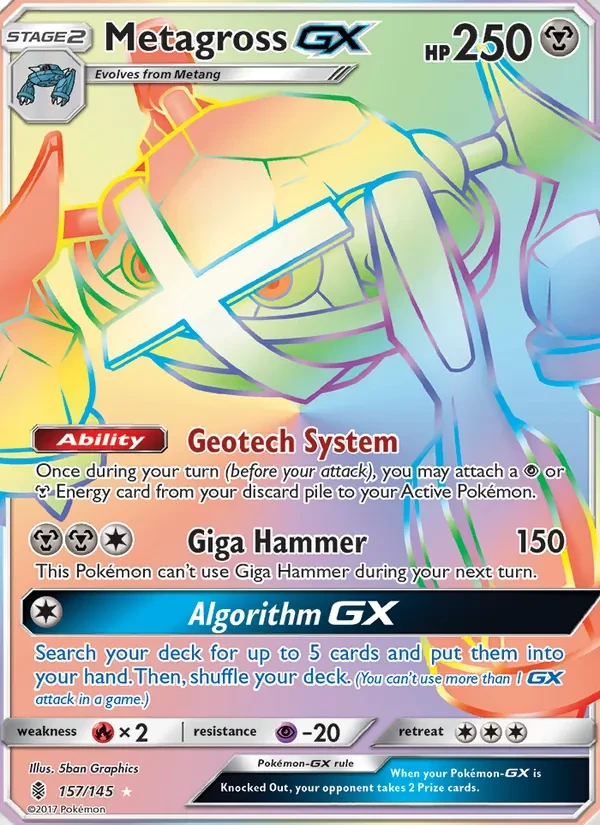Metagross GX 157/145 Guardians Rising Pokémon card