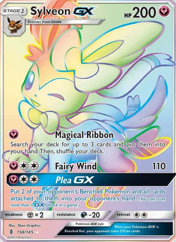 Sylveon GX 158/145 Guardians Rising Pokémon Karte
