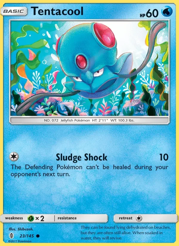 Tentacool 23/145 Guardians Rising Pokémon card