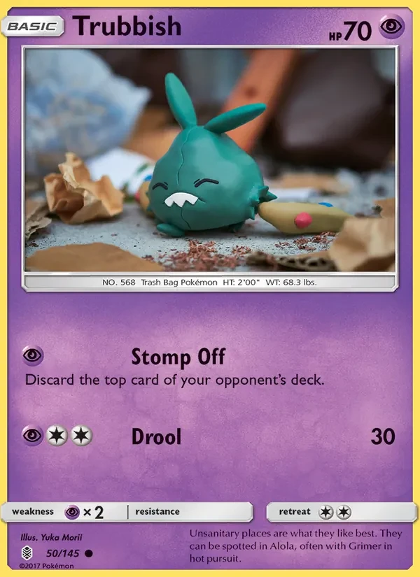 Trubbish 50/145 Guardians Rising Pokémon kaart