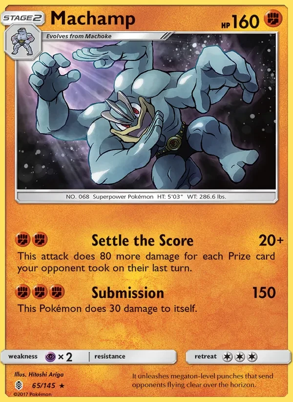 Machamp 65/145 Guardians Rising Pokémon card