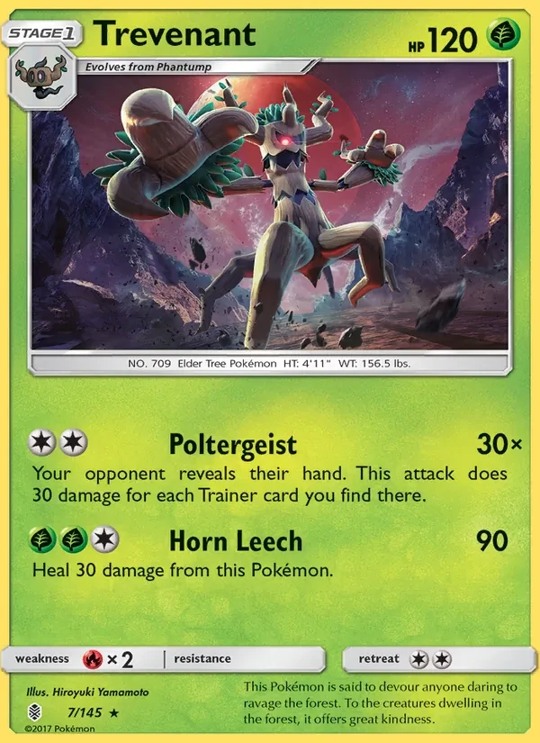 Trevenant 7/145 Guardians Rising Pokémon Karte