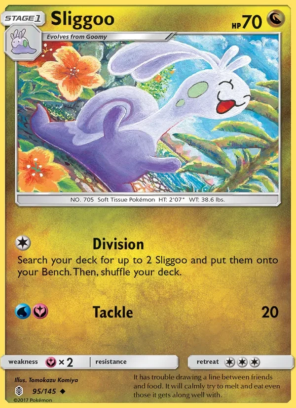 Sliggoo 95/145 Guardians Rising Pokémon card