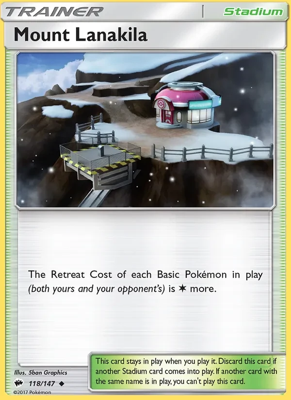 Mount Lanakila 118/147 Burning Shadows Pokémon card