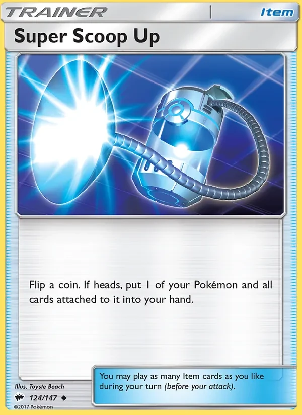 Super Scoop Up 124/147 Burning Shadows Pokémon card