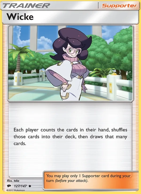 Wicke 127/147 Burning Shadows Pokémon Karte