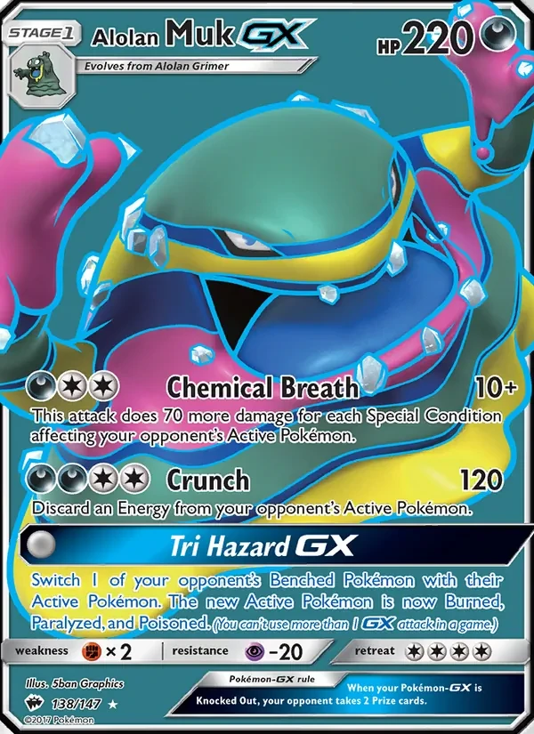 Alolan Muk GX 138/147 Burning Shadows Pokémon card