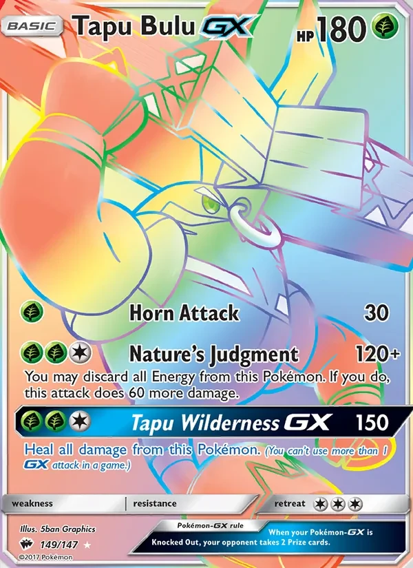 Tapu Bulu GX 149/147 Burning Shadows Pokémon card
