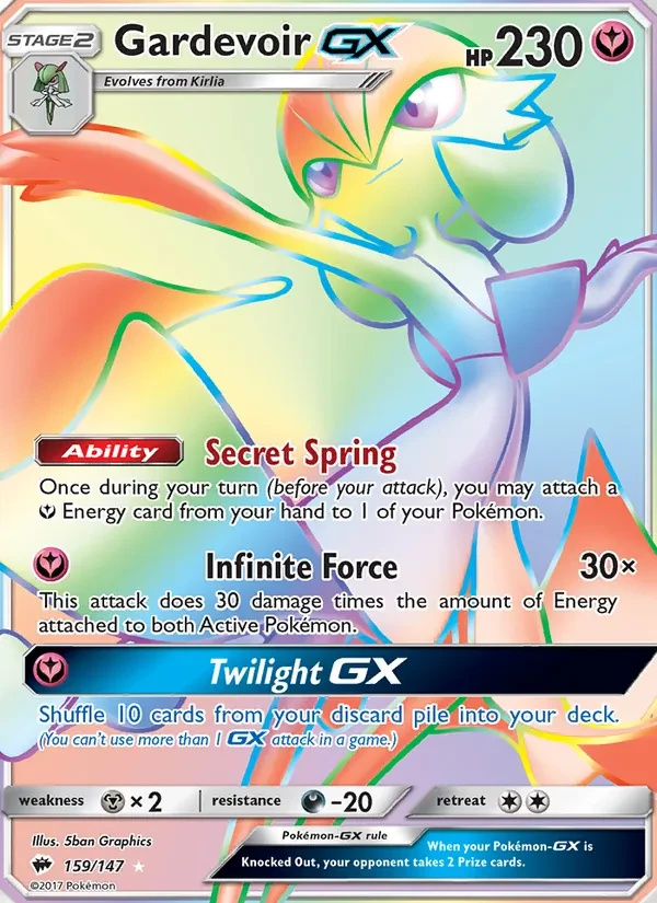 Gardevoir GX 159/147 Burning Shadows Pokémon card