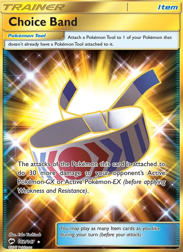 Choice Band 162/147 Burning Shadows Pokémon card