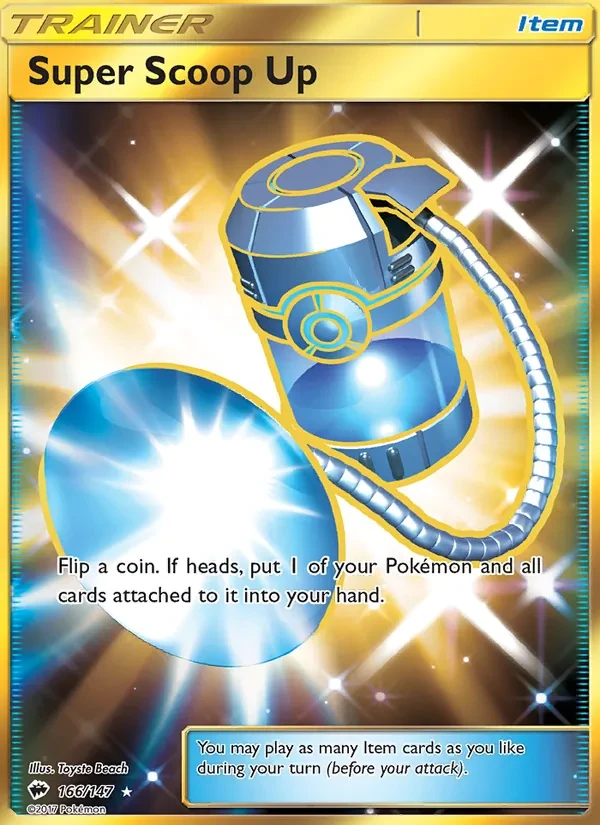 Super Scoop Up 166/147 Burning Shadows Pokémon card