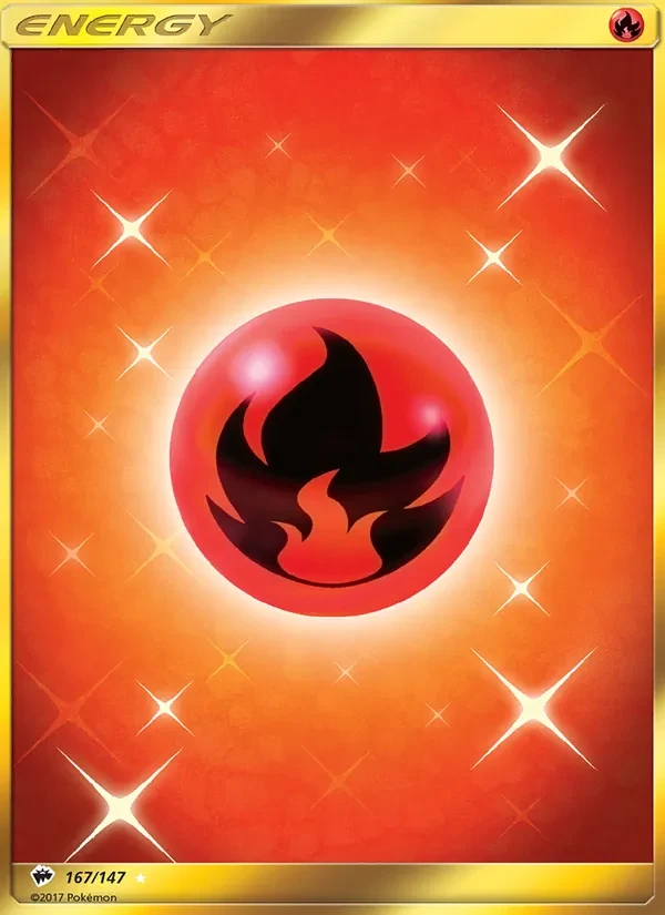 Fire Energy 167/147 Burning Shadows Pokémon card
