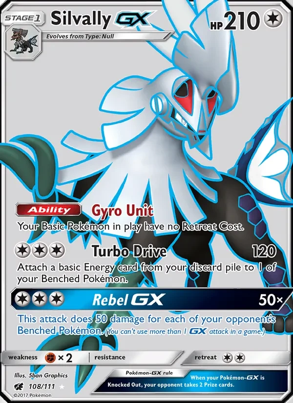 Silvally GX 108/111 Crimson Invasion Pokémon card