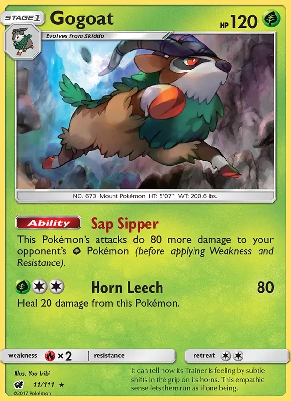 Gogoat 11/111 Crimson Invasion Pokémon card