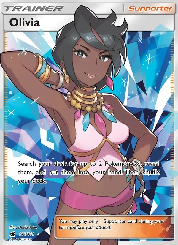 Olivia 111/111 Crimson Invasion Pokémon card