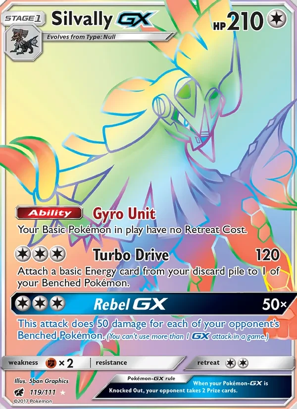 Silvally GX 119/111 Crimson Invasion Pokémon card