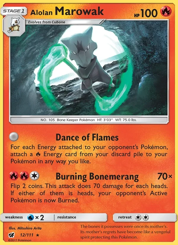 Alolan Marowak 12/111 Crimson Invasion Pokémon card