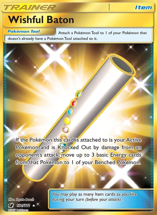 Wishful Baton 121/111 Crimson Invasion Pokémon card