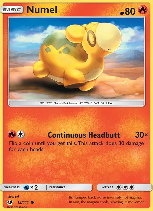 Numel 13/111 Crimson Invasion Pokémon card