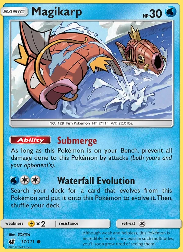 Magikarp 17/111 Crimson Invasion Pokémon card