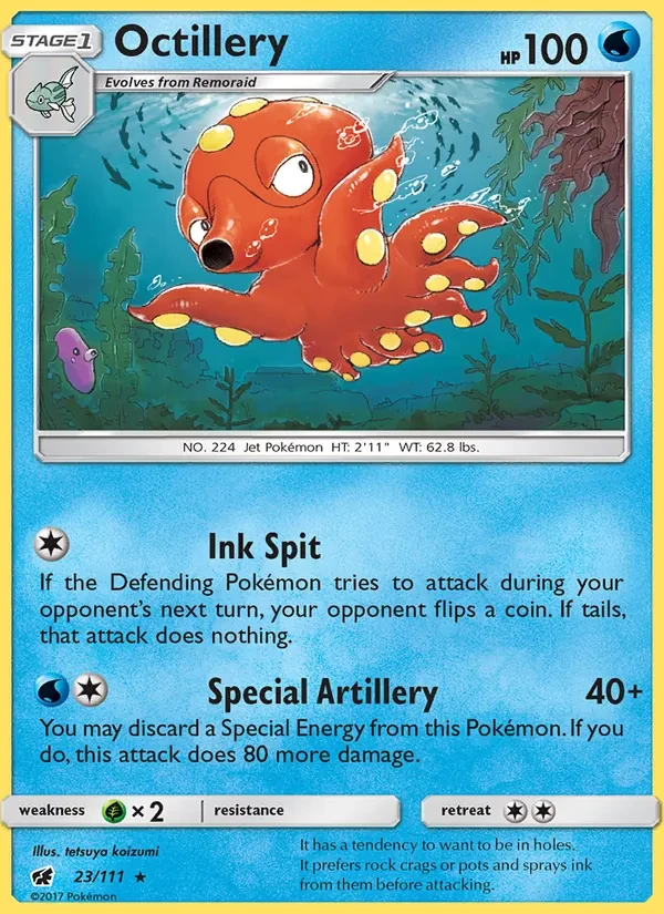 Carte Pokémon Octillery 23/111 Crimson Invasion