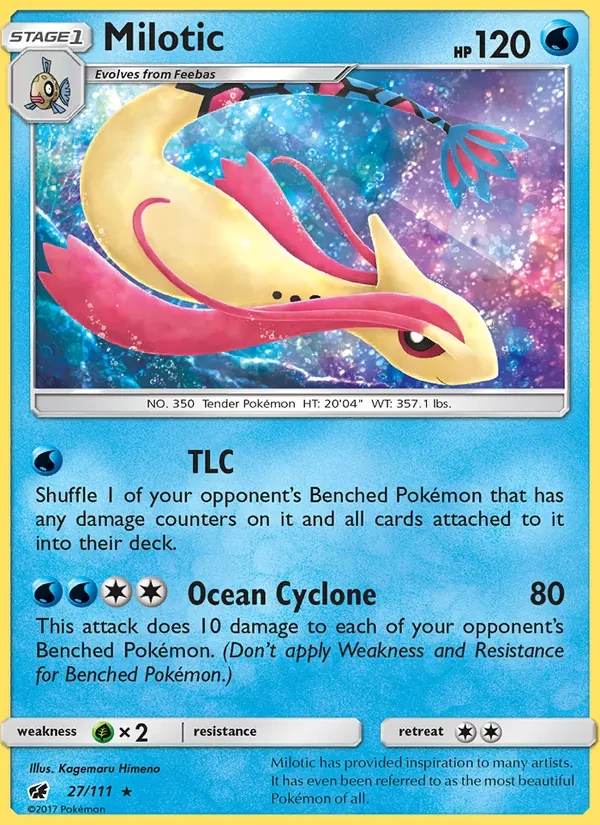 Milotic 27/111 Crimson Invasion Pokémon Karte