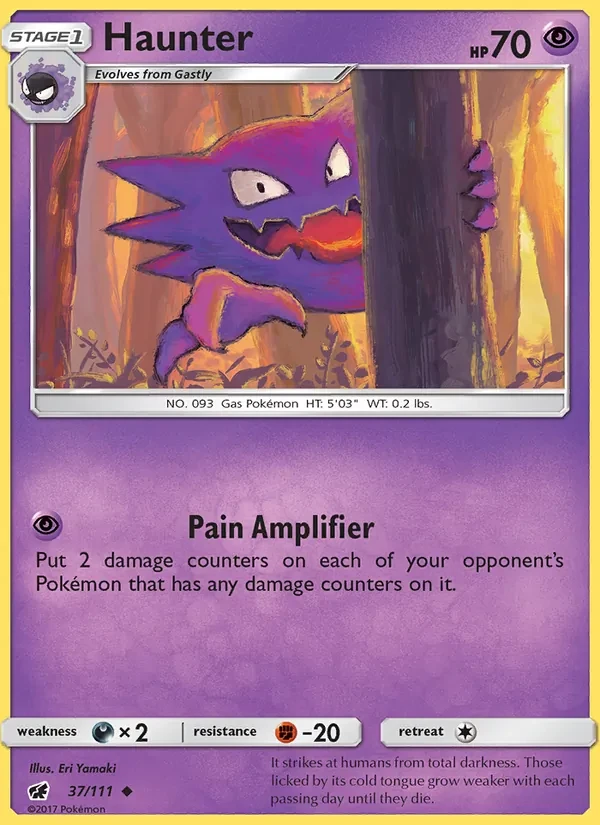 Haunter 37/111 Crimson Invasion Pokémon card