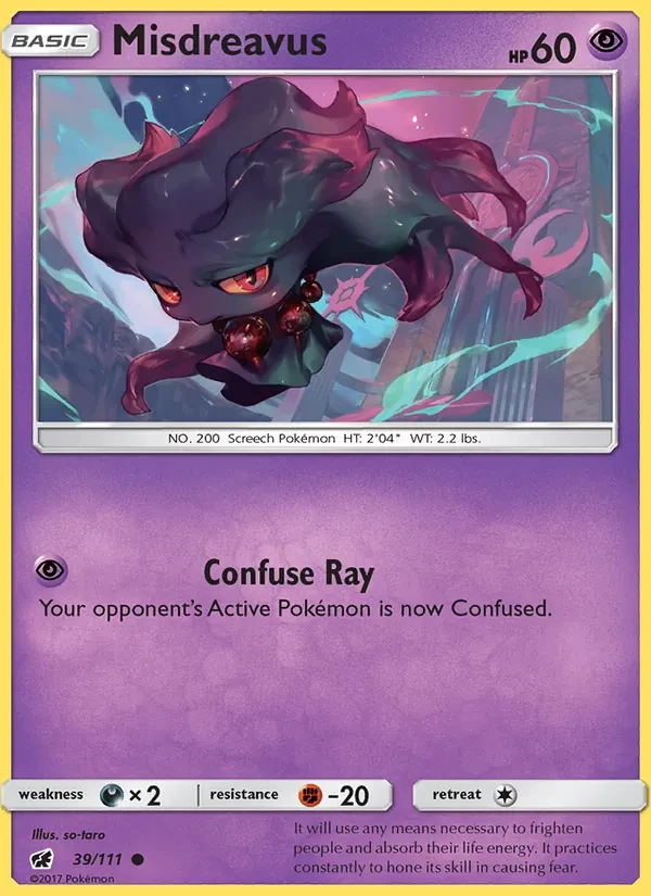 Misdreavus 39/111 Crimson Invasion Pokémon card