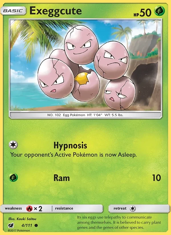 Exeggcute 4/111 Crimson Invasion Pokémon card