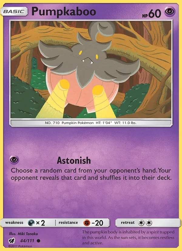 Pumpkaboo 44/111 Crimson Invasion Pokémon card