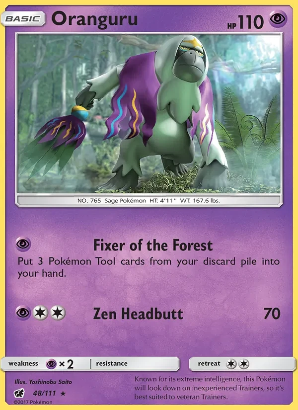 Oranguru 48/111 Crimson Invasion Pokémon card