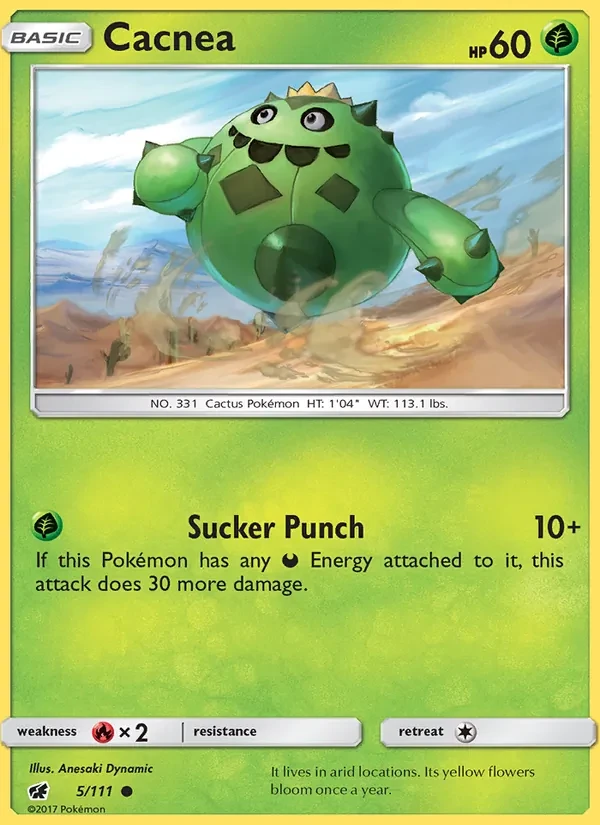 Cacnea 5/111 Crimson Invasion Pokémon Karte
