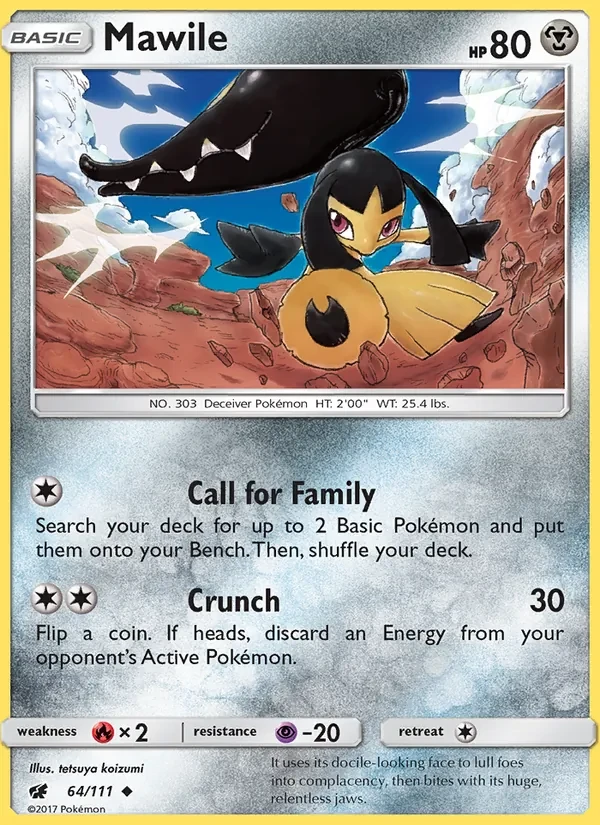 Mawile 64/111 Crimson Invasion Pokémon card