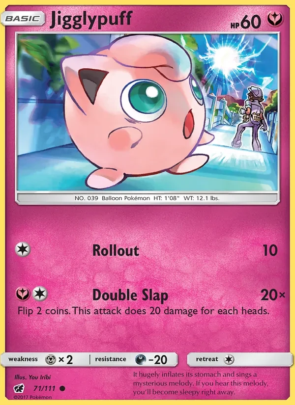 Jigglypuff 71/111 Crimson Invasion Pokémon card