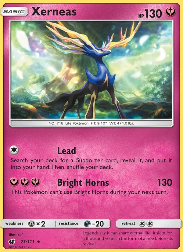 Xerneas 73/111 Crimson Invasion Pokémon Karte