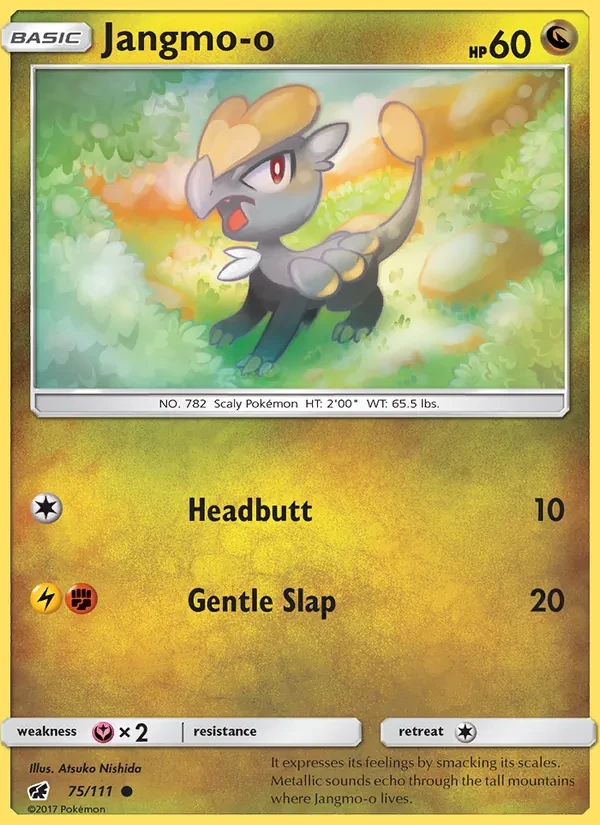 Jangmo-o 75/111 Crimson Invasion Pokémon card